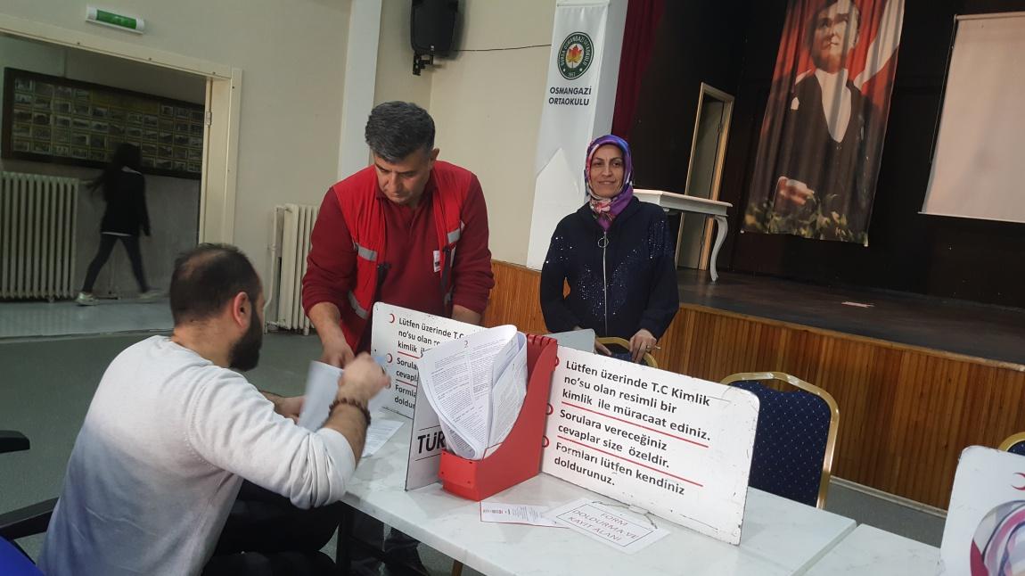 Türk Kızılayı Kan Bağışı İçin Okulumuzda 