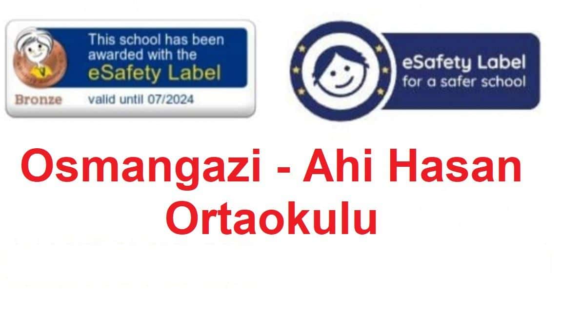 Okulumuz eSafety (eGüvenlik) Bronz Etiket Aldı